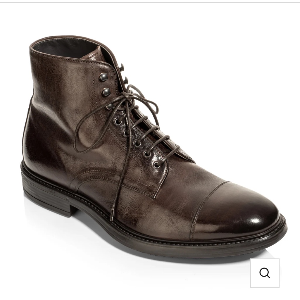 To Boot New York Burkett Dark Brown Cap Toe Boot Us 12